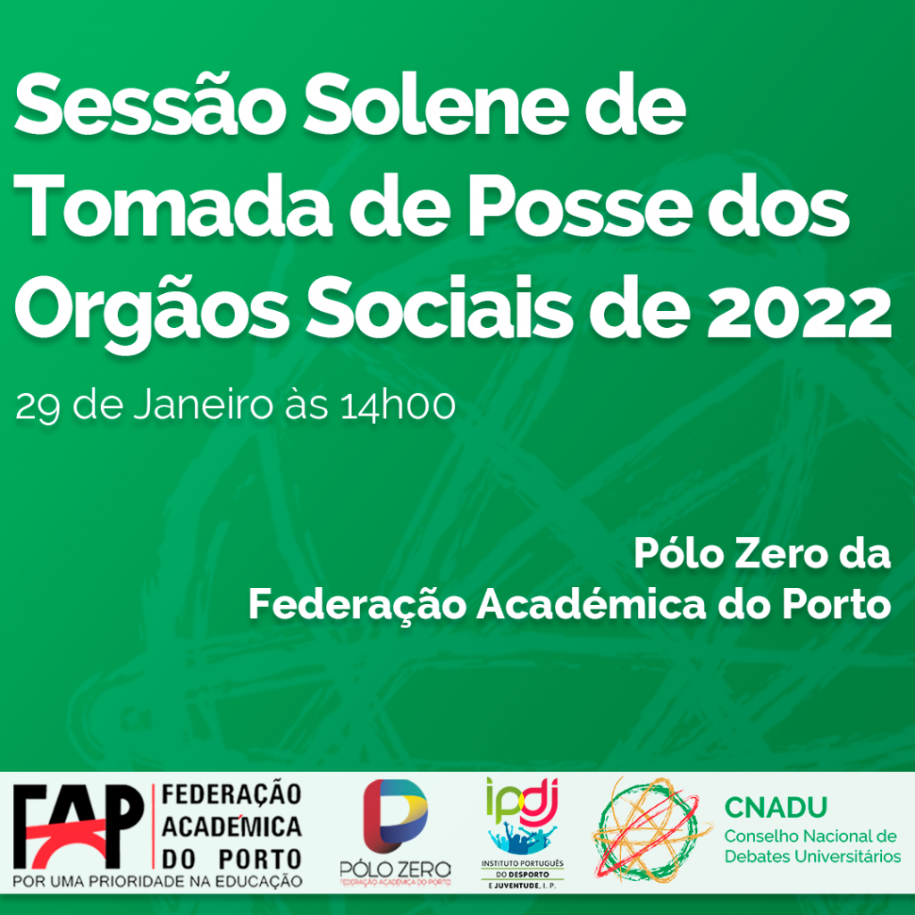 Convite Tomada Posse 2022 CNADU